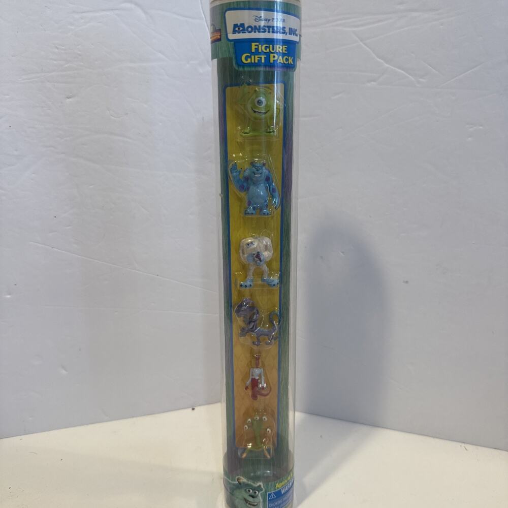 Rare! Disney Pixar Monsters Inc 1" Mini Figure Gift Pack 2001 Hasbro Pack #1
